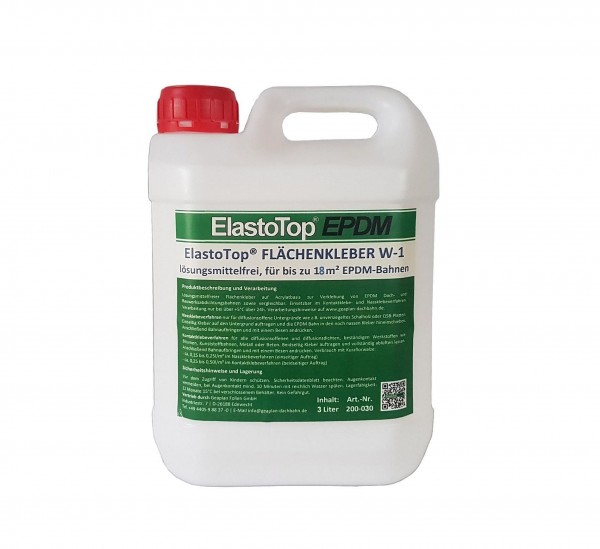 3 Liter wasserbasierter Flächenkleber W-1 ElastoTop® EPDM