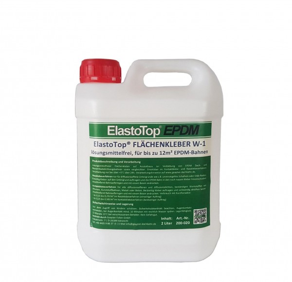 2 Liter wasserbasierter Flächenkleber W-1 ElastoTop® EPDM