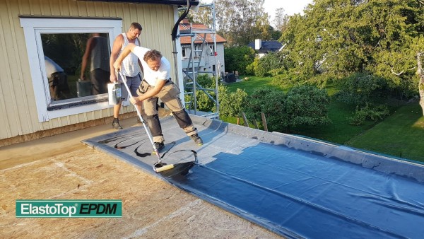 EPDM Dachfolie 1,2 mm ElastoTop® mit Zulassung (7.62m breit)